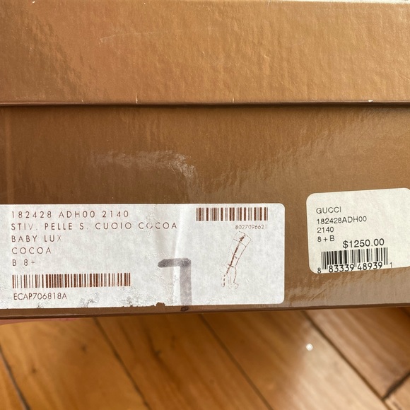 Gucci Beautiful Chocolate platform knee high boots Size 8.5 - Picture 12 of 15